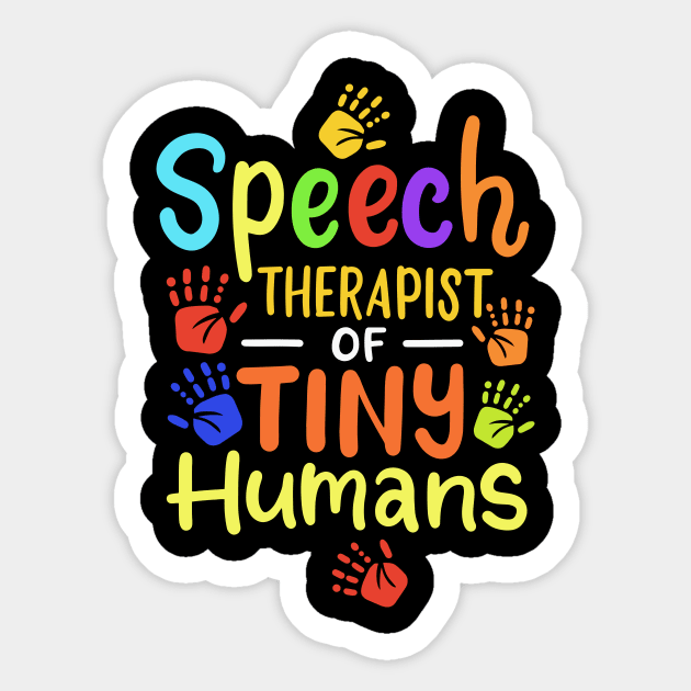 Speech Therapist Of Tiny Humans Sticker by maxcode